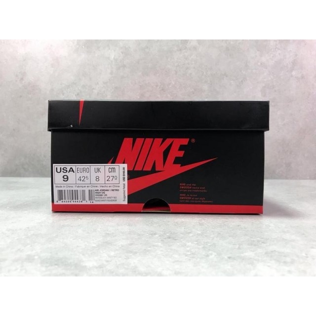 PK Batch Men's Air Jordan 1 "Black Toe" 555088 125