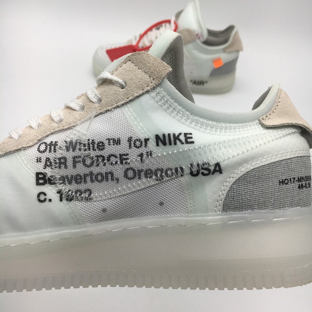 PK God Batch Men's OFF-WHITE x Nike Air Force 1 AO4606-100