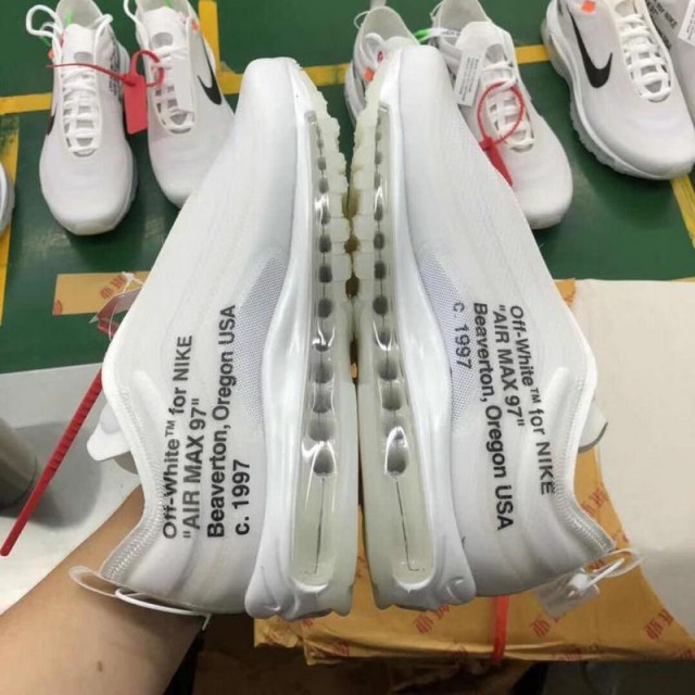 PK Batch Men's OFF WHITE NIKE AIR MAX97 THE TEN AJ4585 100