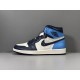 X Batch Men's Air Jordan 1 Retro High OG Obsidian 555088 140