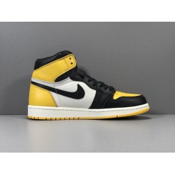 X Batch Men's Air Jordan 1 Retro High OG "Yellow Toe" AR1020 700