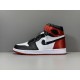 X Batch Unisex Air Jordan 1 Retro High Satin "Black Toe"  CD0461 016