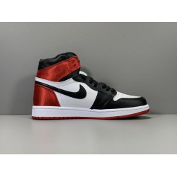 X Batch Unisex Air Jordan 1 Retro High Satin "Black Toe"  CD0461 016