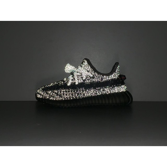 OG Batch Yeezy Boost 350 V2 Infant "Black" Reflective FU9012